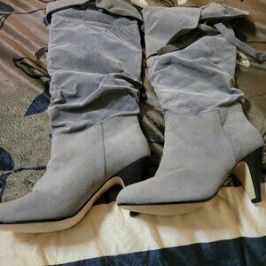 Size 10 Gray over the knee boots